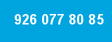 926 077 80 85 926 077 80 85